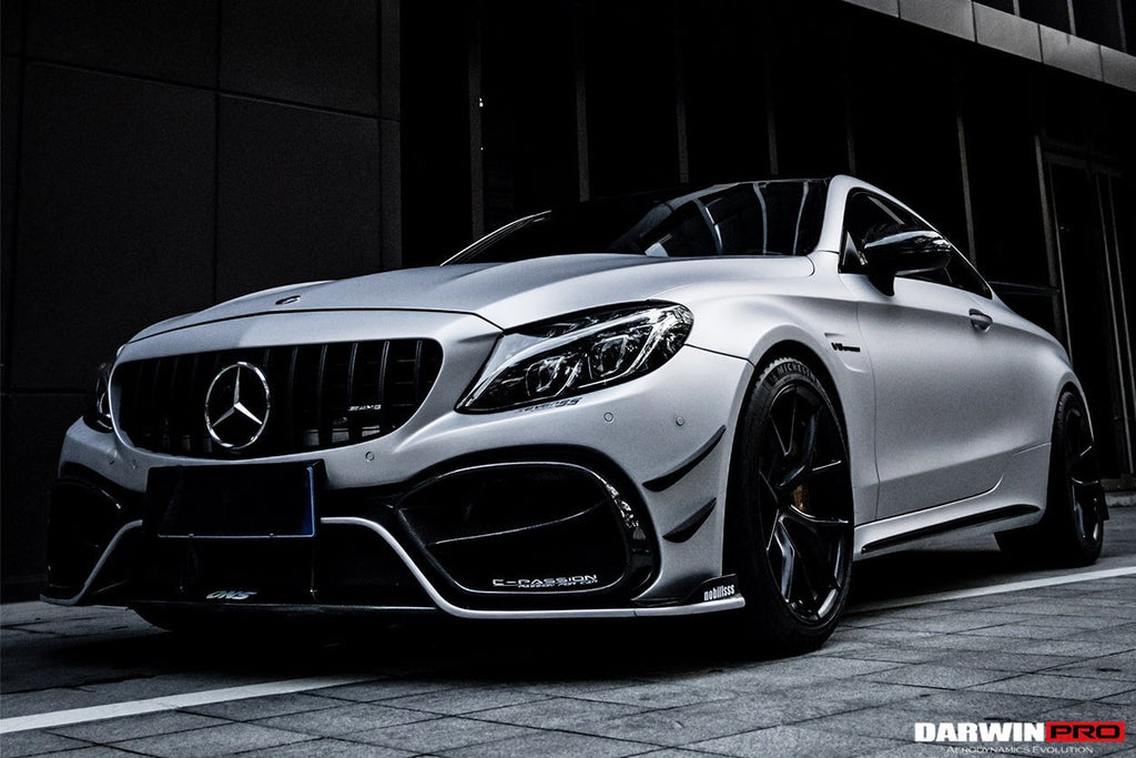 DARWINPRO - MERCEDES BENZ W205 C63 & C6S AMG COUPE 2015 -2021 PARTIAL CARBON FIBER FULL BODY KIT