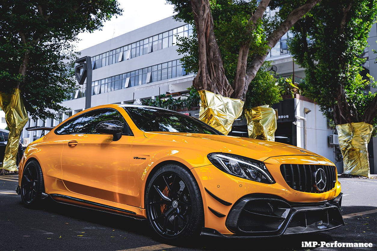 DARWINPRO - MERCEDES BENZ W205 C63 & C6S AMG COUPE 2015 -2021 PARTIAL CARBON FIBER FULL BODY KIT
