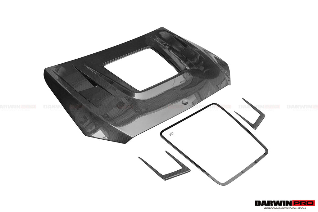 DARWINPRO - MERCEDES BENZ W205 C63 & C6S AMG COUPE 2015 -2021 PARTIAL CARBON FIBER HOOD BONNET