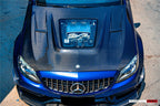 DARWINPRO - MERCEDES BENZ W205 C63 & C6S AMG COUPE 2015 -2021 PARTIAL CARBON FIBER HOOD BONNET