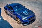 DARWINPRO - MERCEDES BENZ W205 C63 & C6S AMG COUPE 2015 -2021 PARTIAL CARBON FIBER HOOD BONNET