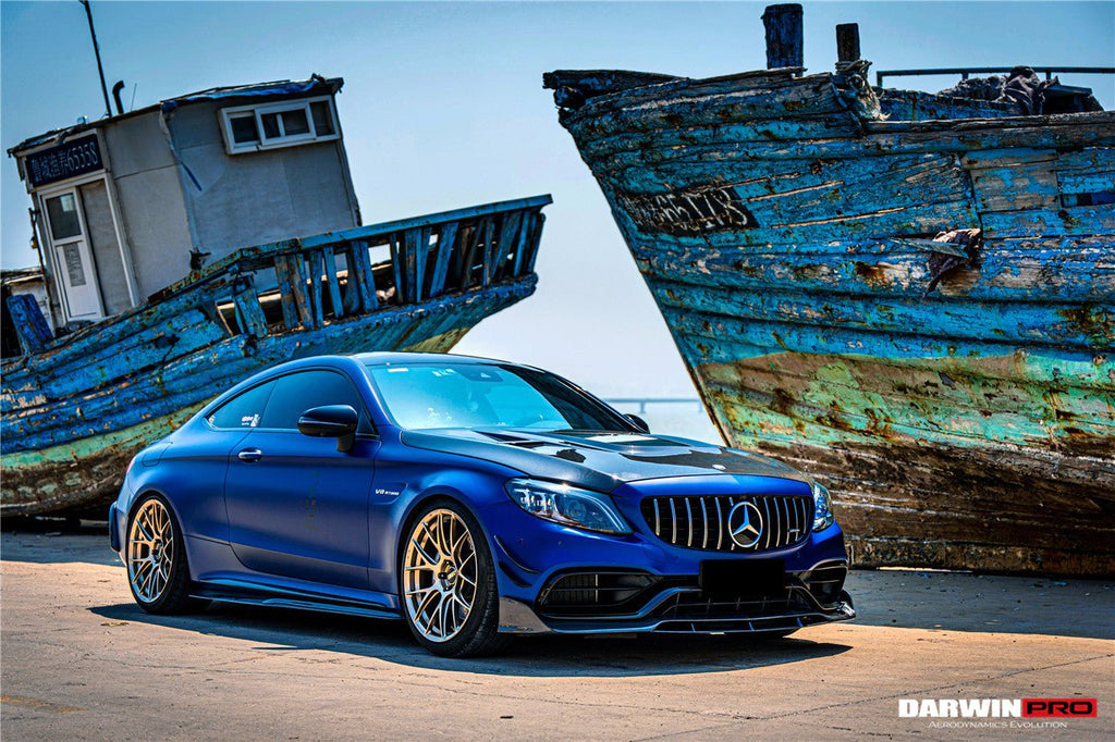 DARWINPRO - MERCEDES BENZ W205 C63 & C6S AMG COUPE 2015 -2021 PARTIAL CARBON FIBER HOOD BONNET