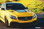 DARWINPRO - MERCEDES BENZ W205 C63 & C6S AMG COUPE 2015 -2021 PARTIAL CARBON FIBER HOOD BONNET
