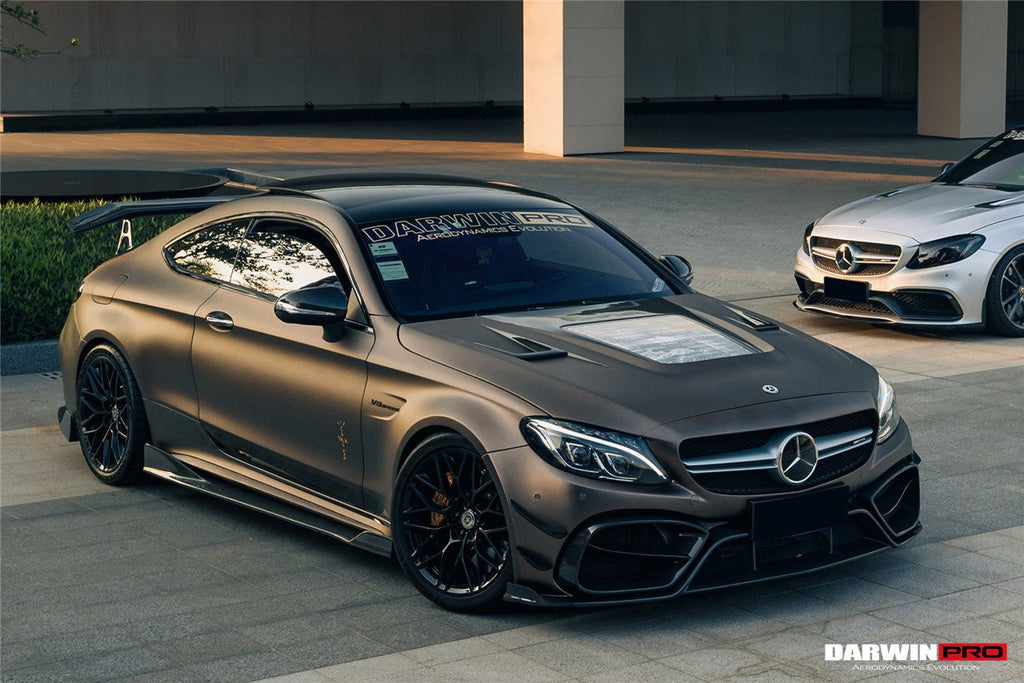 DARWINPRO - MERCEDES BENZ W205 C63 & C6S AMG COUPE 2015 -2021 PARTIAL CARBON FIBER HOOD BONNET