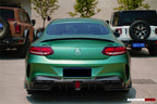 DARWINPRO - MERCEDES BENZ W205 C63 & C6S AMG COUPE 2015 -2021 PARTIAL CARBON FIBER REAR BUMPER AND LED DIFFUSER