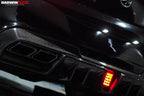 DARWINPRO - MERCEDES BENZ W205 C63 & C6S AMG COUPE 2015 -2021 PARTIAL CARBON FIBER REAR BUMPER AND LED DIFFUSER