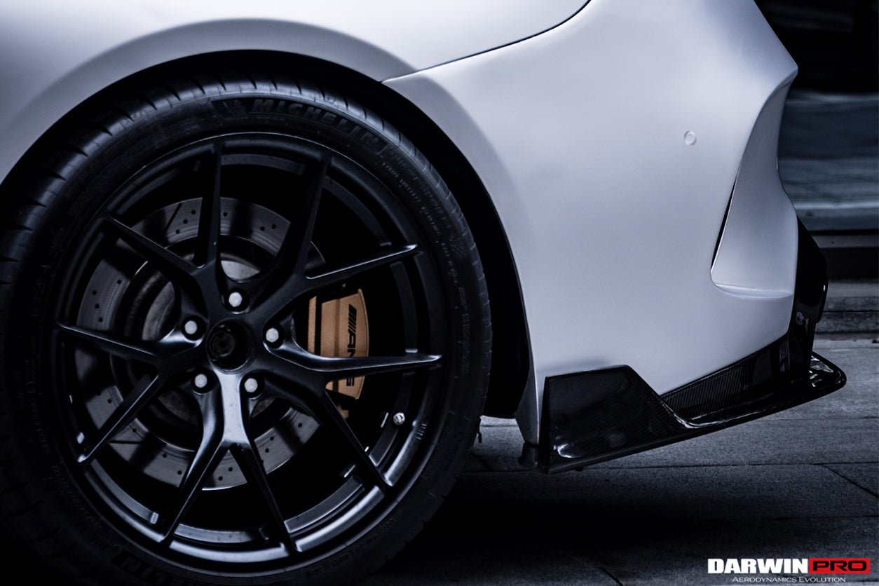 DARWINPRO - MERCEDES BENZ W205 C63 & C6S AMG COUPE 2015 -2021 PARTIAL CARBON FIBER REAR BUMPER AND LED DIFFUSER