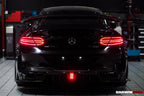 DARWINPRO - MERCEDES BENZ W205 C63 & C6S AMG COUPE 2015 -2021 PARTIAL CARBON FIBER REAR BUMPER AND LED DIFFUSER