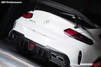 DARWINPRO - MERCEDES BENZ W205 C63 & C6S AMG COUPE 2015 -2021 PARTIAL CARBON FIBER REAR BUMPER AND LED DIFFUSER
