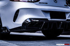 DARWINPRO - MERCEDES BENZ W205 C63 & C6S AMG COUPE 2015 -2021 PARTIAL CARBON FIBER REAR BUMPER AND LED DIFFUSER