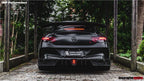 DARWINPRO - MERCEDES BENZ W205 C63 & C6S AMG COUPE 2015 -2021 PARTIAL CARBON FIBER REAR BUMPER AND LED DIFFUSER
