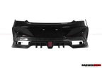 DARWINPRO - MERCEDES BENZ W205 C63 & C6S AMG COUPE 2015 -2021 PARTIAL CARBON FIBER REAR BUMPER AND LED DIFFUSER