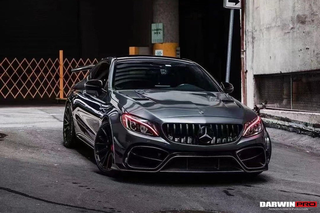 DARWINPRO - MERCEDES BENZ W205 C63 & S AMG COUPE 2015 -2021 CARBON FIBER BKSS STYLE HOOD BONNET