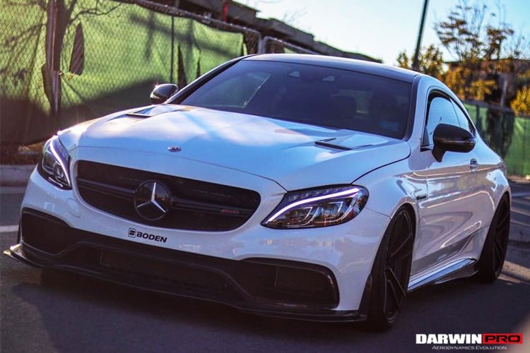 DARWINPRO - MERCEDES BENZ W205 C63 & S AMG COUPE 2015 -2021 CARBON FIBER BKSS STYLE HOOD BONNET