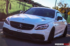 DARWINPRO - MERCEDES BENZ W205 C63 & S AMG COUPE 2015 -2021 CARBON FIBER BKSS STYLE HOOD BONNET