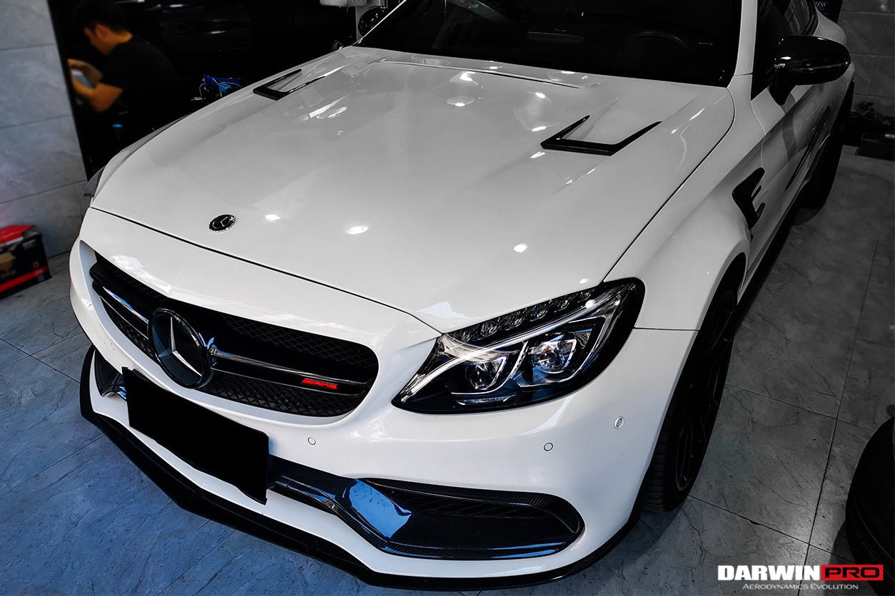 DARWINPRO - MERCEDES BENZ W205 C63 & S AMG COUPE 2015 -2021 CARBON FIBER BKSS STYLE HOOD BONNET