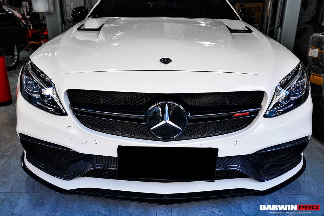 DARWINPRO - MERCEDES BENZ W205 C63 & S AMG COUPE 2015 -2021 CARBON FIBER BKSS STYLE HOOD BONNET
