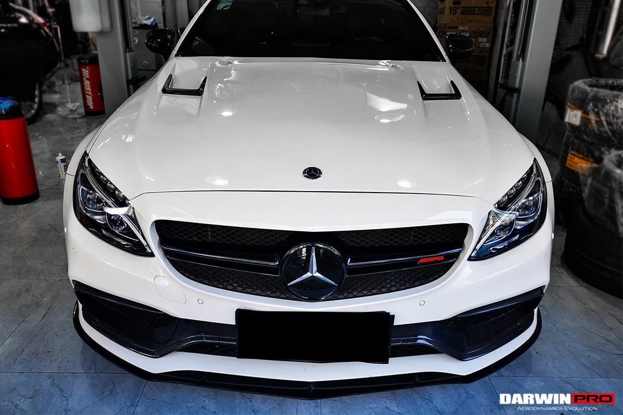 DARWINPRO - MERCEDES BENZ W205 C63 & S AMG COUPE 2015 -2021 CARBON FIBER BKSS STYLE HOOD BONNET