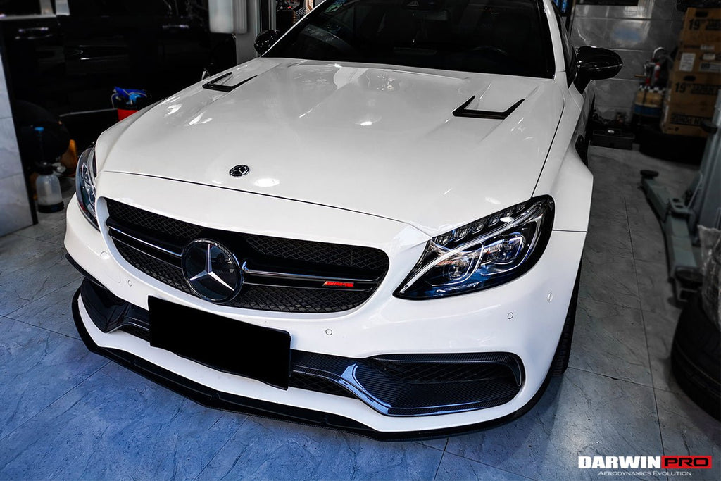 DARWINPRO - MERCEDES BENZ W205 C63 & S AMG COUPE 2015 -2021 CARBON FIBER BKSS STYLE HOOD BONNET