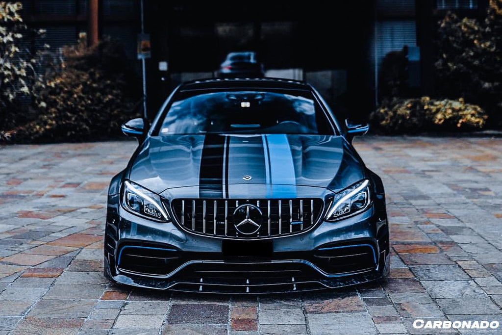 DARWINPRO - MERCEDES BENZ W205 C63 & S AMG COUPE 2015 -2021 CARBON FIBER FRONT LIP BR STYLE