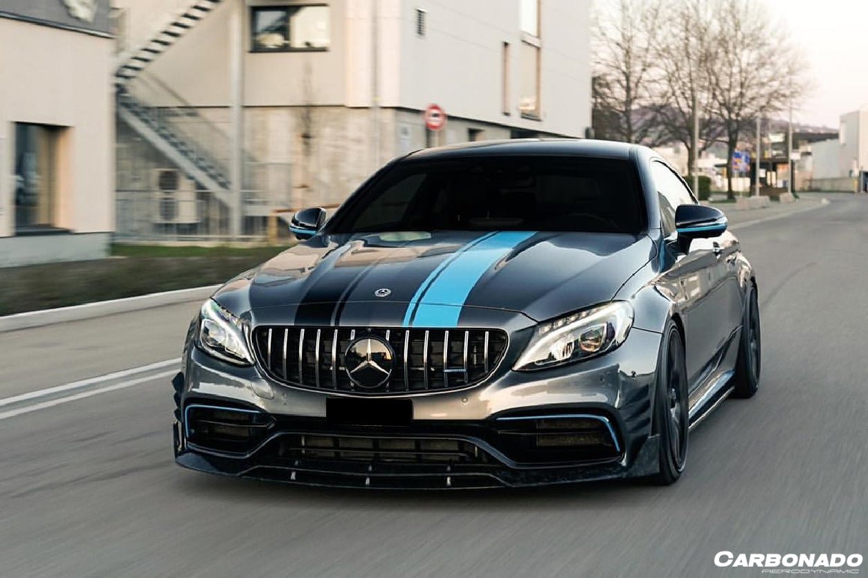 DARWINPRO - MERCEDES BENZ W205 C63 & S AMG COUPE 2015 -2021 CARBON FIBER FRONT LIP BR STYLE