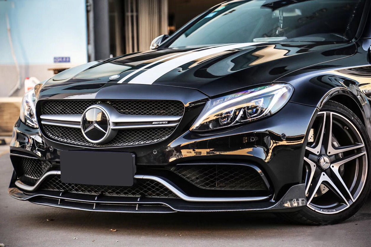 DARWINPRO - MERCEDES BENZ W205 C63 & S AMG COUPE 2015 -2021 CARBON FIBER FRONT LIP BR STYLE