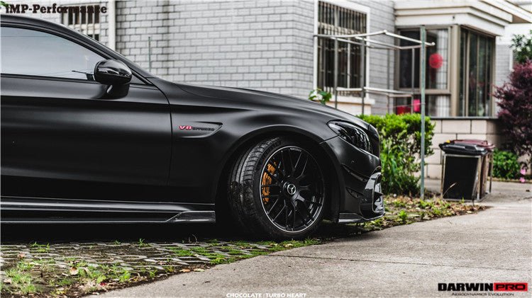 DARWINPRO - MERCEDES BENZ W205 C63 & S AMG COUPE 2015 -2021 CARBON FIBER IMP SIDE SKIRTS