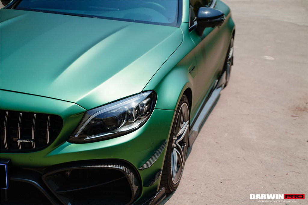 DARWINPRO - MERCEDES BENZ W205 C63 & S AMG COUPE 2015 -2021 CARBON FIBER IMP SIDE SKIRTS