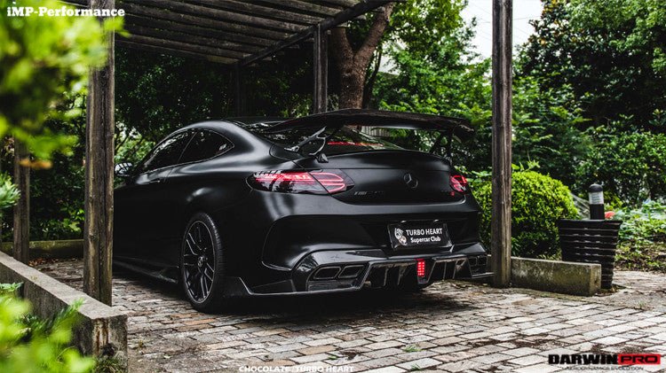 DARWINPRO - MERCEDES BENZ W205 C63 & S AMG COUPE 2015 -2021 CARBON FIBER IMP STYLE SPOILER