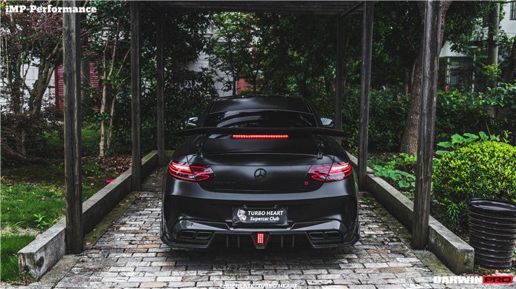 DARWINPRO - MERCEDES BENZ W205 C63 & S AMG COUPE 2015 -2021 CARBON FIBER IMP STYLE SPOILER