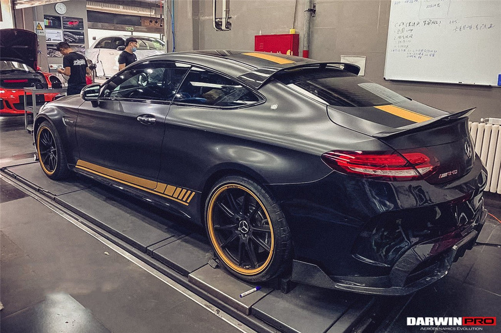 DARWINPRO - MERCEDES BENZ W205 C63 & S AMG COUPE 2015 -2021  CARBON FIBER REAR ROOF SPOILER
