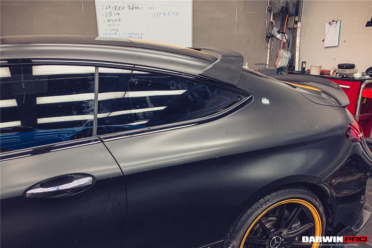 DARWINPRO - MERCEDES BENZ W205 C63 & S AMG COUPE 2015 -2021  CARBON FIBER REAR ROOF SPOILER