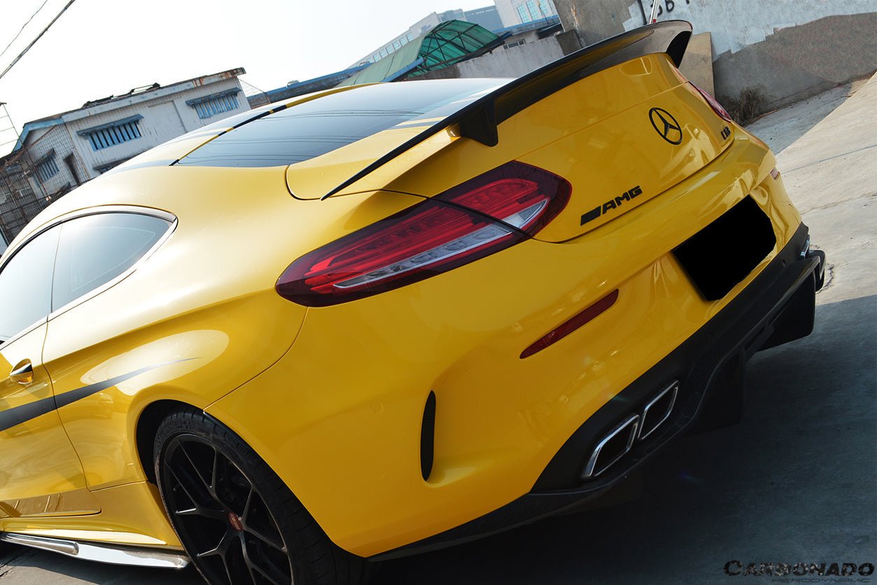 DARWINPRO - MERCEDES BENZ W205 C63 & S AMG COUPE 2015 -2021 CARBON FIBER RT-II STYLE SPOILER