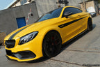 DARWINPRO - MERCEDES BENZ W205 C63 & S AMG COUPE 2015 -2021 CARBON FIBER SIDE SKIRTS PS STYLE