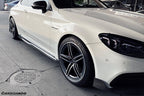 DARWINPRO - MERCEDES BENZ W205 C63 & S AMG COUPE 2015 -2021 CARBON FIBER SIDE SKIRTS PS STYLE