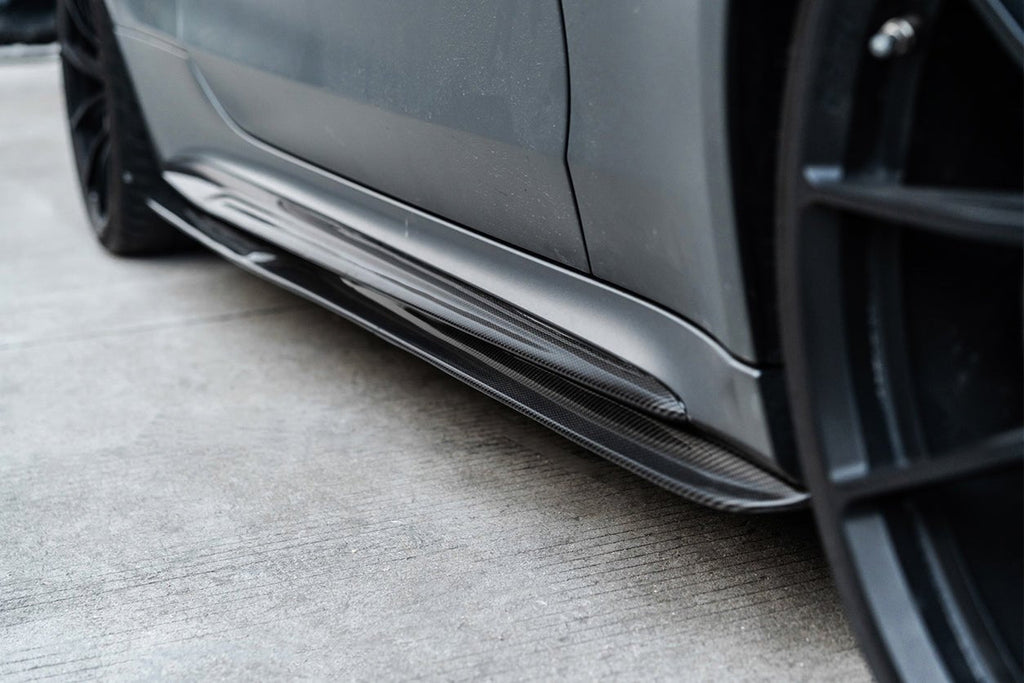 DARWINPRO - MERCEDES BENZ W205 C63 & S AMG COUPE 2015 -2021 CARBON FIBER SIDE SKIRTS PS STYLE