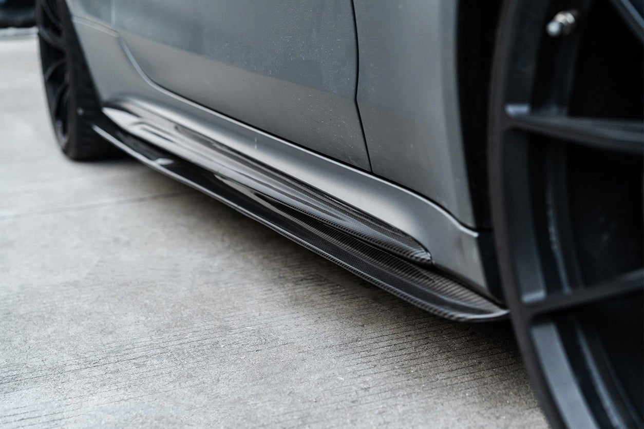 DARWINPRO - MERCEDES BENZ W205 C63 & S AMG COUPE 2015 -2021 CARBON FIBER SIDE SKIRTS PS STYLE