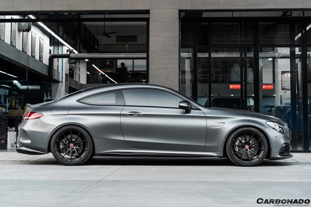 DARWINPRO - MERCEDES BENZ W205 C63 & S AMG COUPE 2015 -2021 CARBON FIBER SIDE SKIRTS PS STYLE