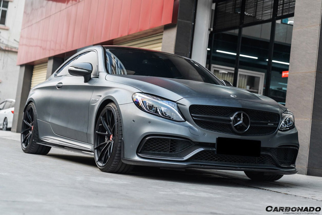 DARWINPRO - MERCEDES BENZ W205 C63 & S AMG COUPE 2015 -2021 CARBON FIBER SIDE SKIRTS PS STYLE