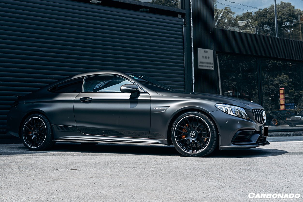 DARWINPRO - MERCEDES BENZ W205 C63 & S AMG COUPE 2015 -2021 CARBON FIBER SIDE SKIRTS PS STYLE