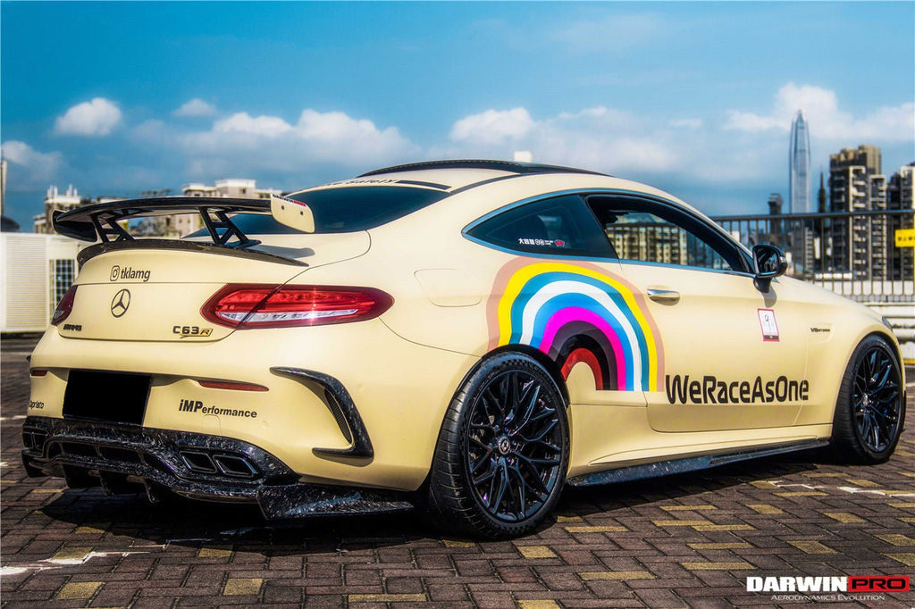 DARWINPRO - MERCEDES BENZ W205 C63 & S AMG COUPE 2015 -2021 CARBON FIBER SIDE SKIRTS PS STYLE