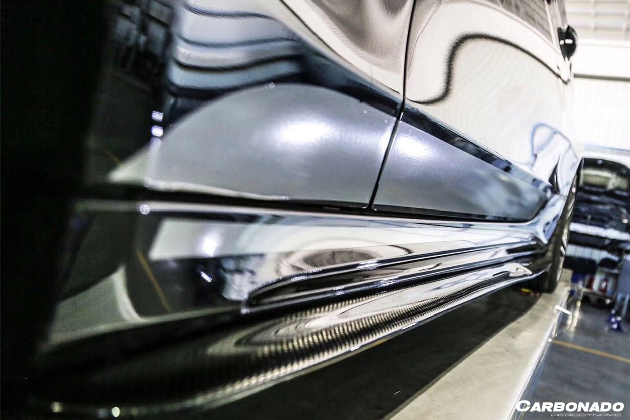 DARWINPRO - MERCEDES BENZ W205 C63 & S AMG COUPE 2015 -2021 CARBON FIBER SIDE SKIRTS PS STYLE