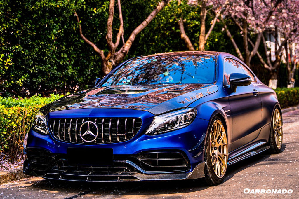 DARWINPRO - MERCEDES BENZ W205 C63 & S AMG COUPE 2015 -2021 CARBON FIBER SIDE SKIRTS PS STYLE