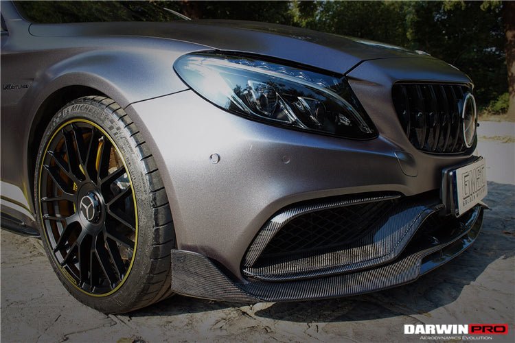 DARWINPRO - MERCEDES BENZ W205 C63&S 2015-2021 CARBON FIBER FRONT CANARDS