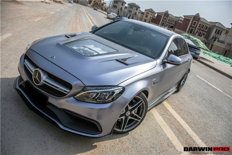 DARWINPRO - MERCEDES BENZ W205 C63&S 2015-2021 CARBON FIBER FRONT CANARDS
