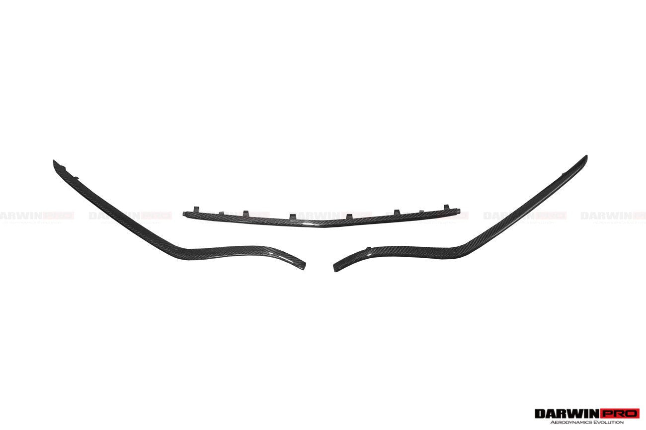DARWINPRO - MERCEDES BENZ W205 C63&S AMG 2015 -2021 CARBON FIBER FRONT BUMPER TRIM SET (4PCS)