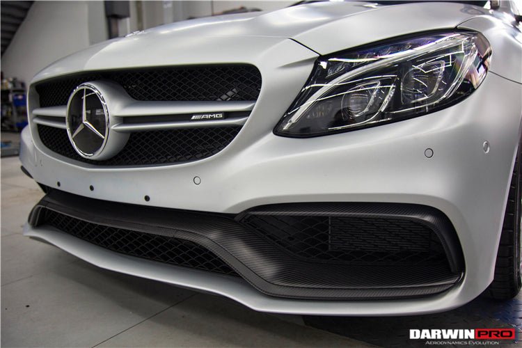 DARWINPRO - MERCEDES BENZ W205 C63&S AMG 2015 -2021 CARBON FIBER FRONT BUMPER TRIM SET (4PCS)