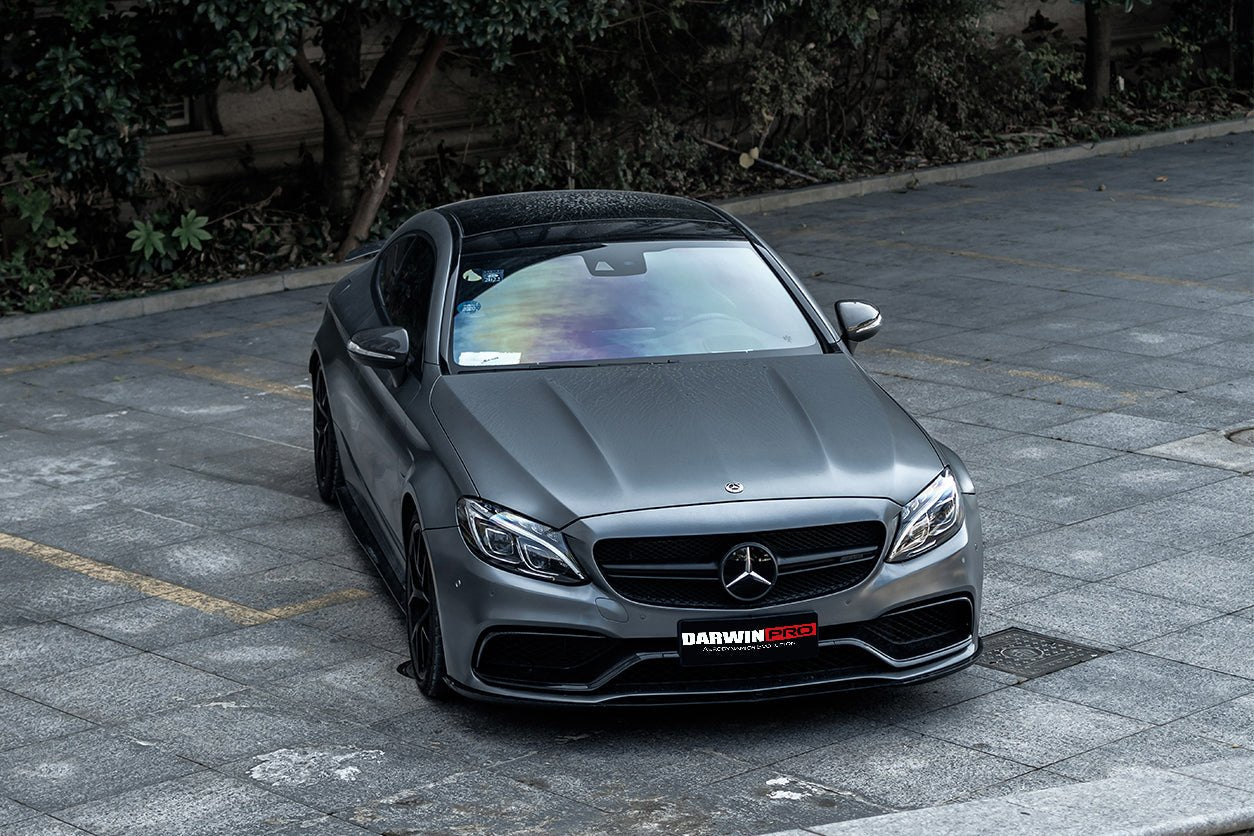 DARWINPRO - MERCEDES BENZ W205 C63&S AMG 2015 -2021 CARBON FIBER FRONT BUMPER TRIM SET (4PCS)