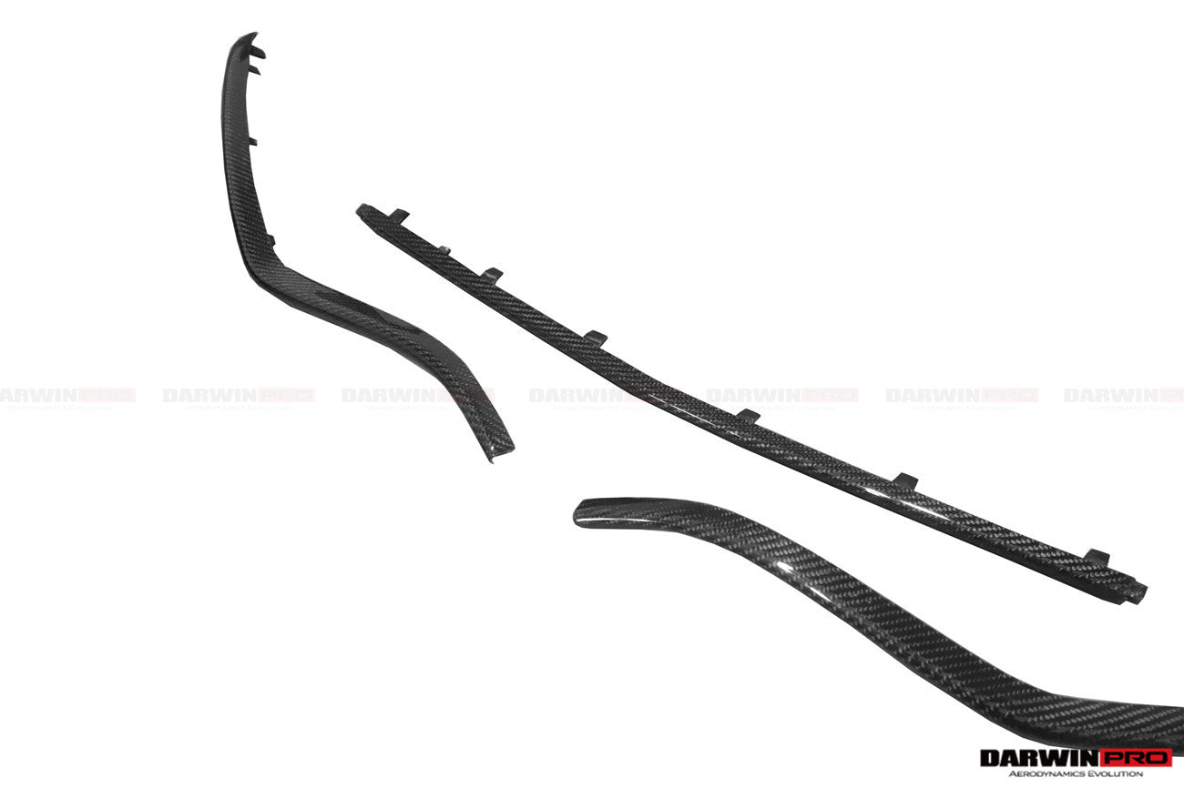 DARWINPRO - MERCEDES BENZ W205 C63&S AMG 2015 -2021 CARBON FIBER FRONT BUMPER TRIM SET (4PCS)