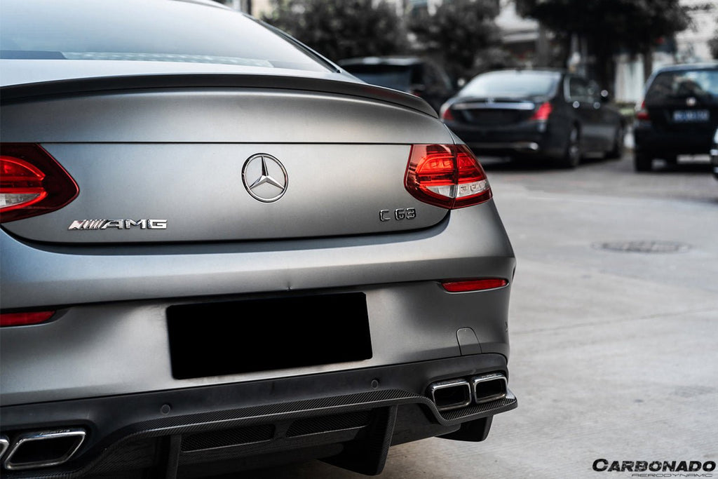DARWINPRO - MERCEDES BENZ W205 C63/S AMG COUPE 2015-2018 PS STYLE REAR DIFFUSER